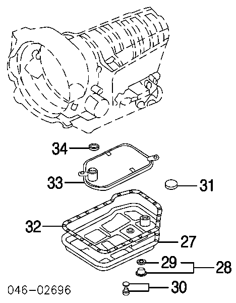 Miska automatycznej skrzyni biegów Audi A4 B5 (8D2)