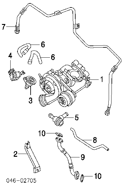 Zawór obejściowy (bypass) doładowania Audi A4 B5 (8D2)