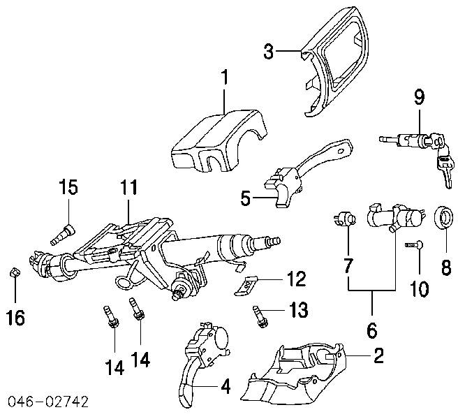 Przełącznik zespolony prawy Audi A2 (8Z0)