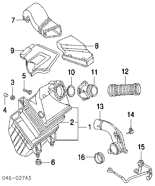 058905379 VAG czujnik temperatury powietrza wlotowego