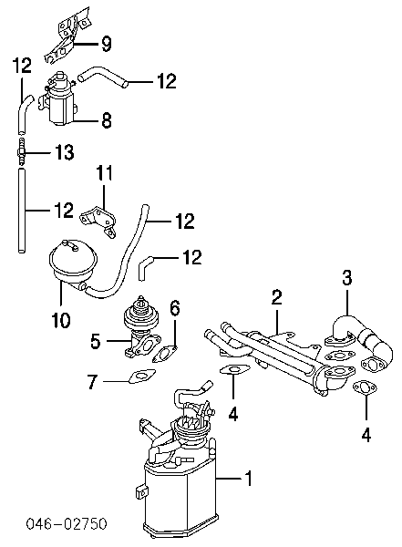 MN980171 Mitsubishi uszczelka zaworu recyrkulacji egr