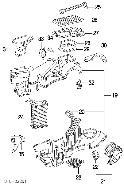 Silniczek wentylatora nagrzewnicy (ogrzewacza wnętrza) Audi A4 B5 (8D2)