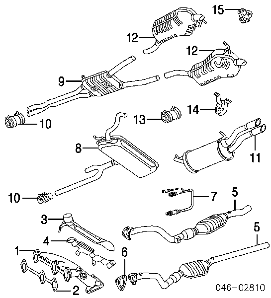 Uszczelka rury odbiornika tłumika Audi A4 B7 (8EC)