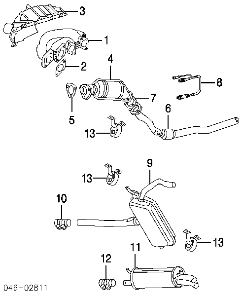 021906265A VAG sonda lambda czujnik tlenu po katalizatorze