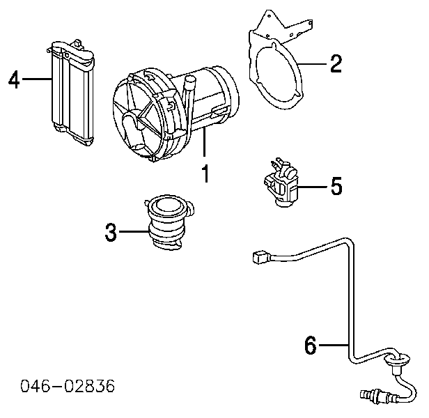 Zawór elektromagnetyczny sterowania klapą powietrza wtórnego Audi A6 (4G2, 4GC, C7)