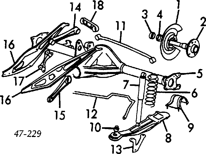 Sprężyna tylna Volvo 740 744