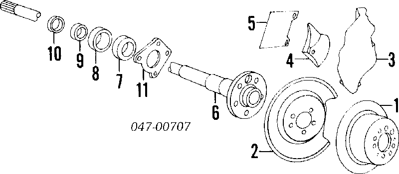 Lożysko piasty tylnej Volvo 240 (P242, P244)