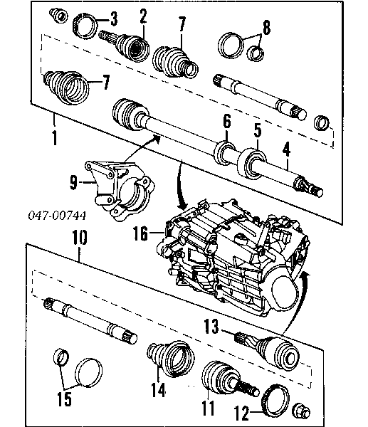 271648 Volvo osłona przegubu homokinetycznego półosi przedniej zewnętrzna