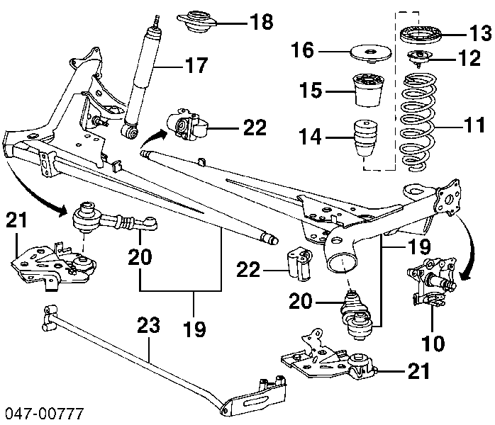 Sprężyna tylna Volvo S70 (LS, LT)