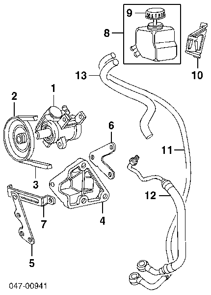 9191449 Volvo Przewód hydraulicznego układu wspomagania wysokiego ciśnienia, od pompy do maglownicy (mechanizmu)
