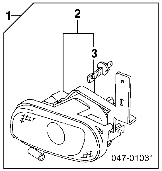 8620227 Volvo Lampa przeciwmgielna lewa