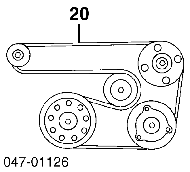 9146160 Volvo pas napędowy mechanizmów