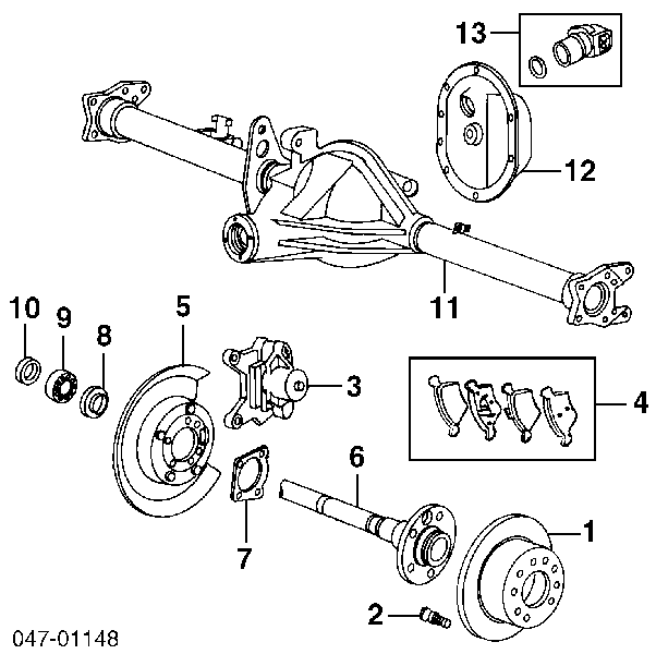 271959 Volvo okładziny (klocki do hamulców tarczowych tylne)