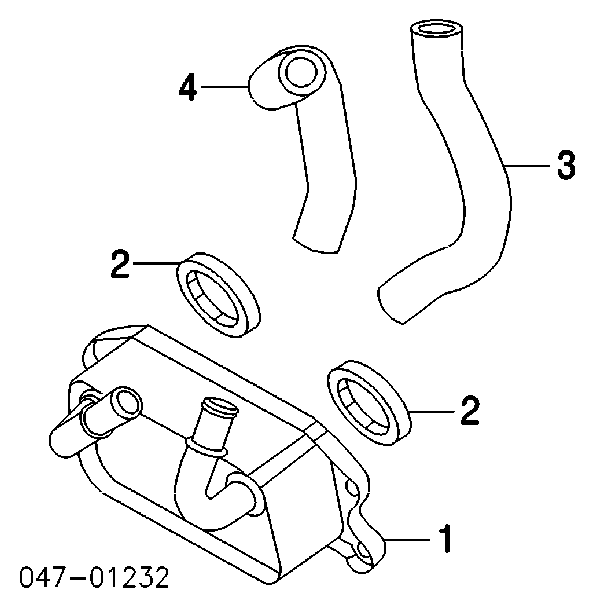 Uszczelka chłodnicy oleju Volvo V40 (525, 526)