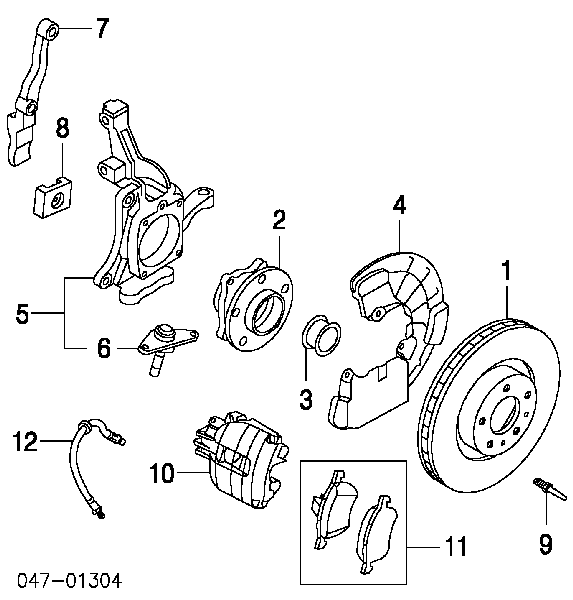 Przewód hamulcowy przedni 571231 Adriauto