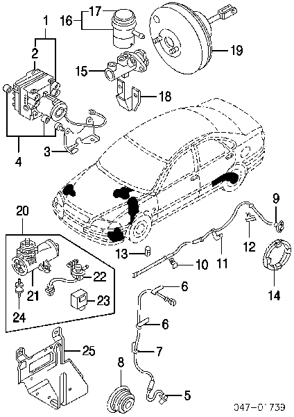 Czujnik ABS przedni 1060449 Kamoka