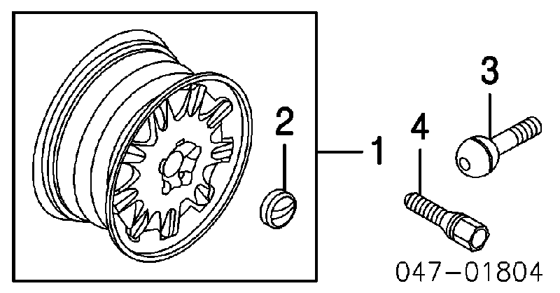 Kołpak do obręczy koła do Volvo V40  VW