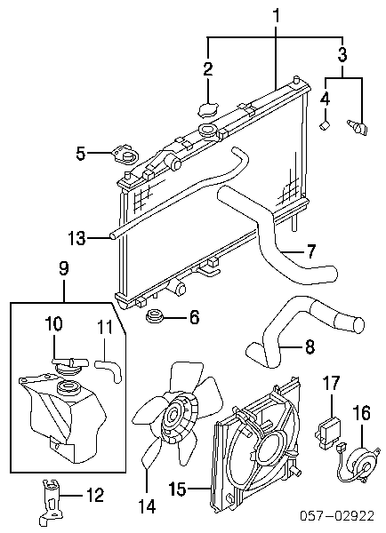 MR954825 Mitsubishi pokrywa (korek chłodnicy)