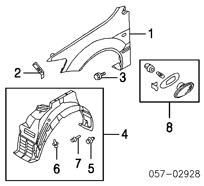 Spinka mocowania zderzaka tylnego Mitsubishi Outlander XL (CWW)