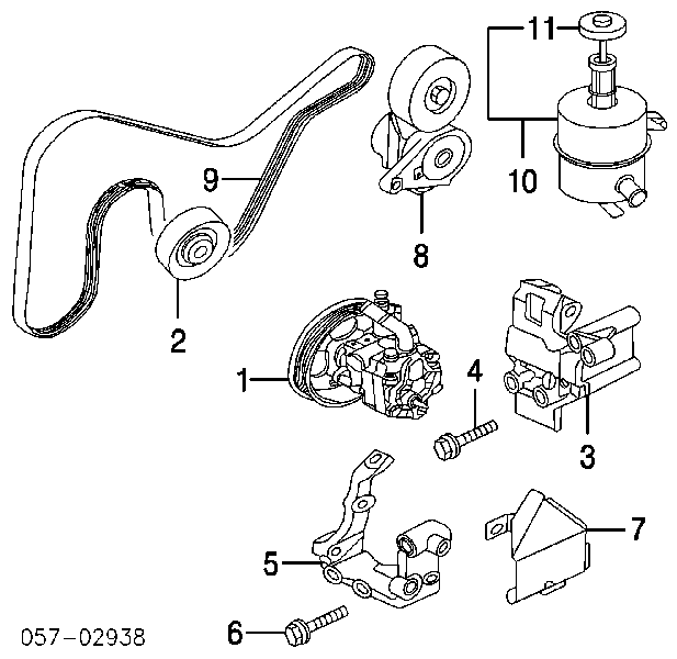 Pas napędowy mechanizmów 6PK1790 Vika