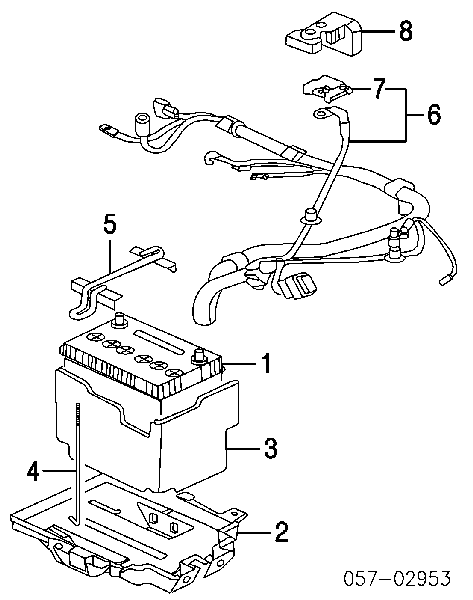 MN164207 Mitsubishi pokrywa zacisku akumulatora