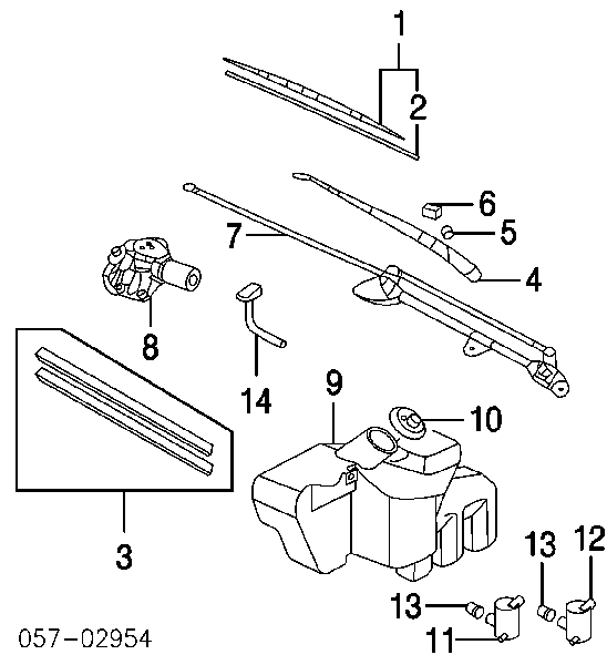 Zaślepka nakrętki mocowania ramienia przedniej wycieraczki Mitsubishi Space Runner (N1W, N2W)