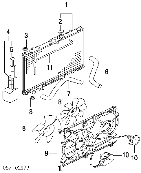 Pokrywa (korek) chłodnicy Honda Civic 7 (EU, EP)