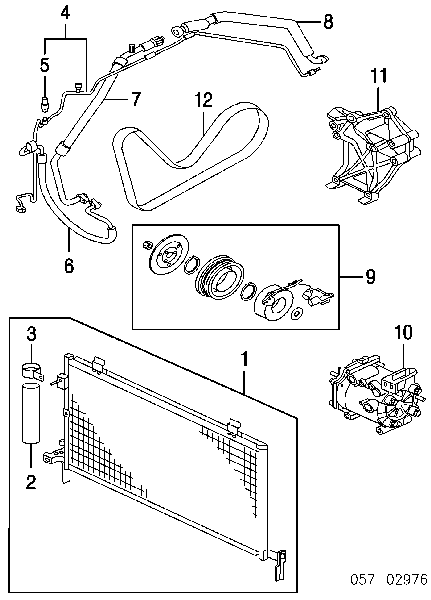 Czujnik ciśnienia bezwzględnego klimatyzacji MR306627 Mitsubishi