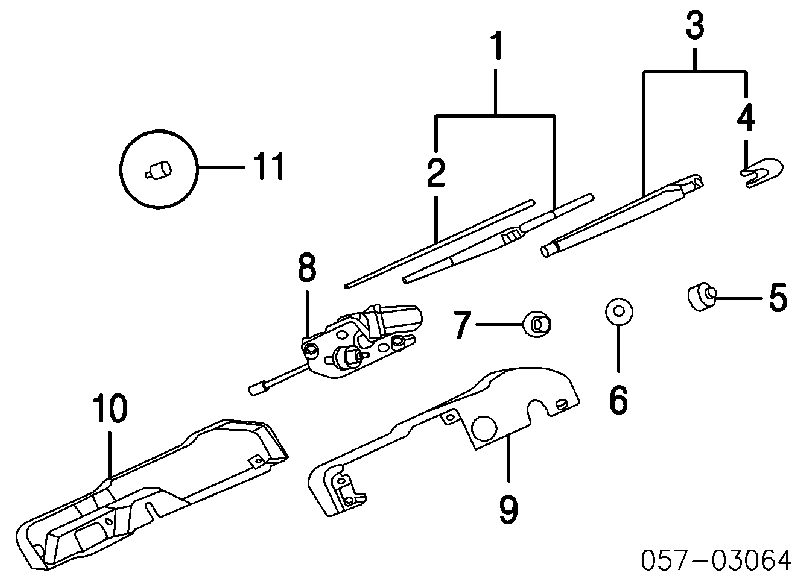 76730S2X003 Honda pióro wycieraczki szyby tylnej