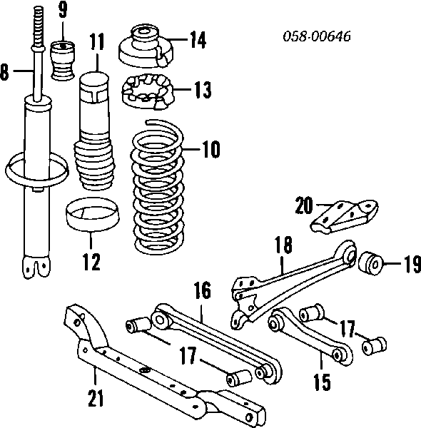 Silentblock tylnego wahacza poprzecznego Honda Accord 3 (CA4, CA5)