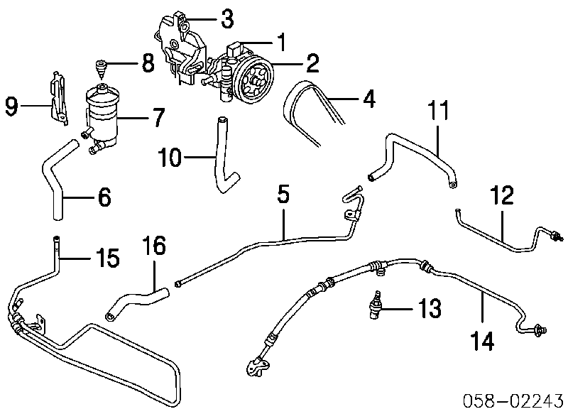 56110RBBE01 Honda Pompa wspomagania hydraulicznego kierownicy