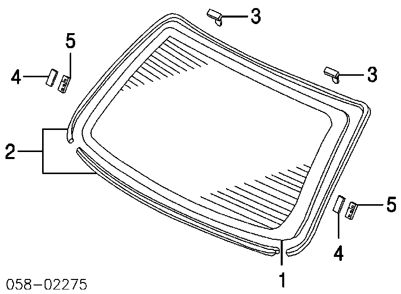 Szyba tylna GS3007D21 XYG