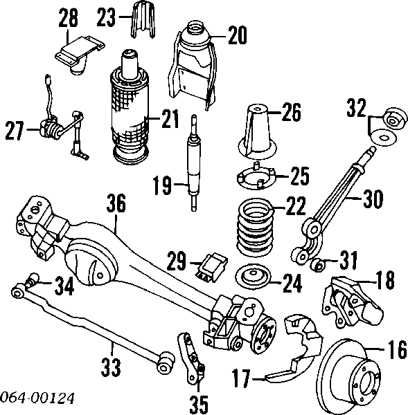 AEU1719 Land Rover zacisk hamulcowy przedni lewy