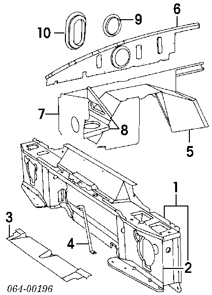Osłona chłodnicy kompletna (panel mocowania reflektorów) Land Rover Discovery II SUV (LJ ,LT) (1998 - 2004) cena, od 1077,03 USD