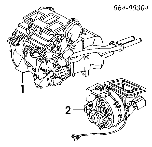 Silniczek wentylatora nagrzewnicy (ogrzewacza wnętrza) do Land Rover Range Rover II LP, P38A