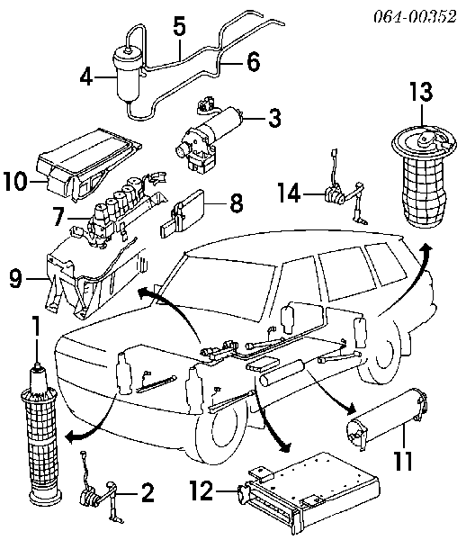 ANR4499 Land Rover Sterownik zawieszenia pneumatycznego
