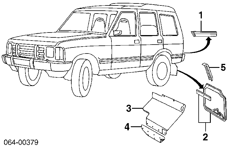 Chlapacze tylne, komplet do Land Rover Discovery II LJ ,LT
