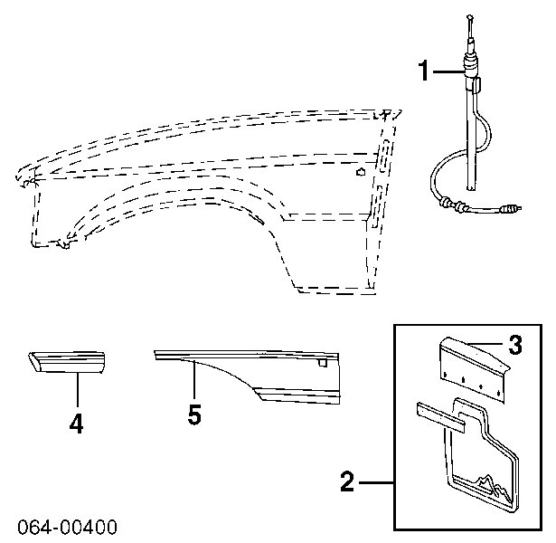 Chlapacze przednie, zestaw do Land Rover Discovery II LJ ,LT