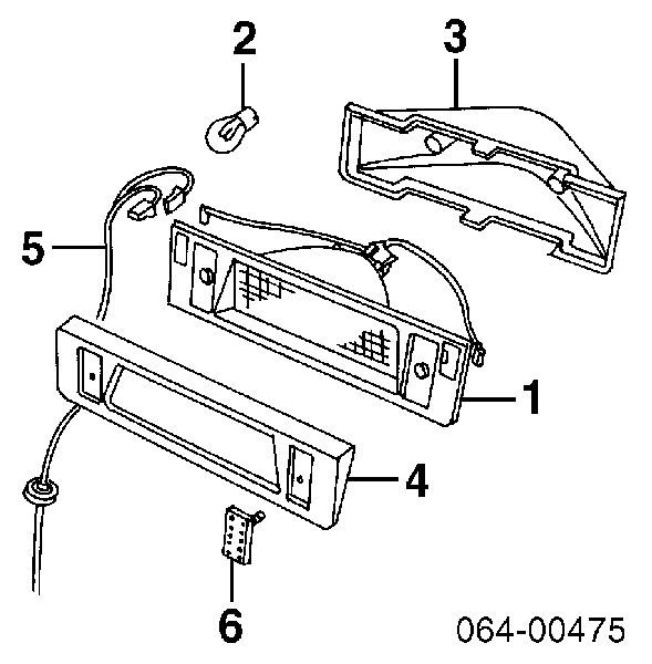 LR044451 Land Rover Lampa stop tylna dodatkowa
