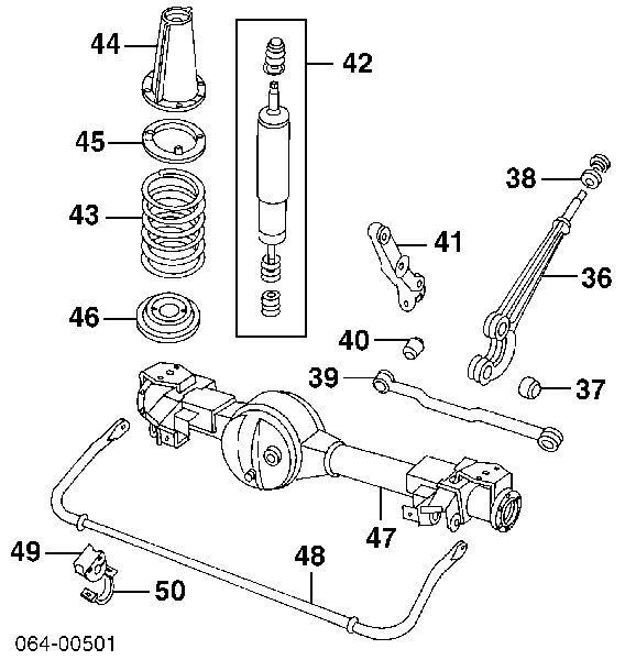 STC3703 Land Rover Amortyzator przedni