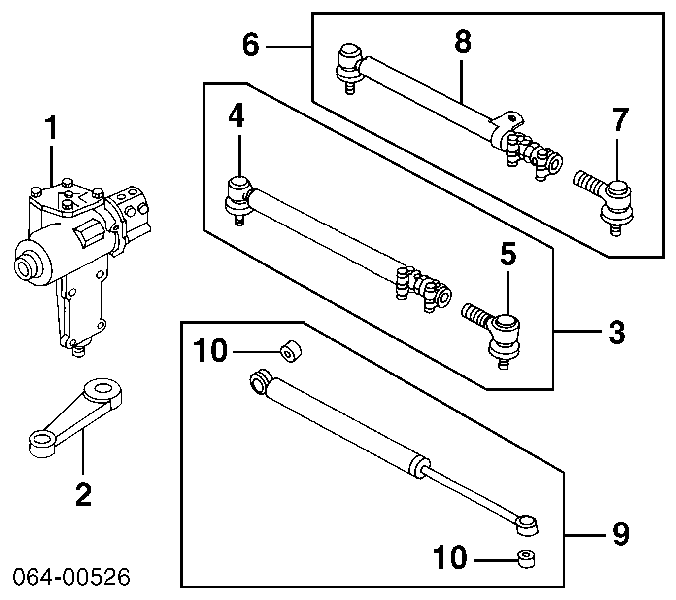 Mechanizm kierowniczy (reduktor) Land Rover Range Rover II SUV (LP, P38A) (1994 - 2002) cena, od 318,83 USD
