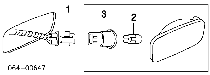 Powtarzacz kierunkowskazu na błotniku Land Rover XGB000030 cena, od 38,10 USD