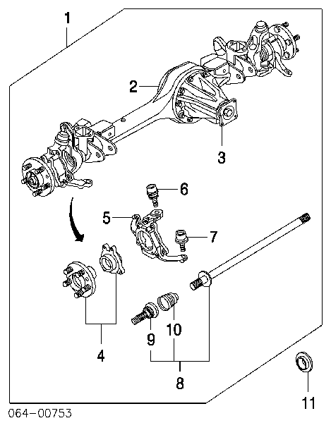 Osłona przegubu homokinetycznego półosi przedniej zewnętrzna Land Rover Discovery II