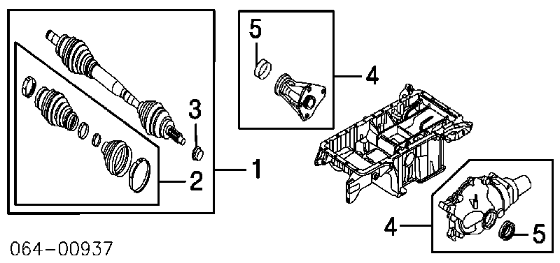 Osłona przegubu homokinetycznego półosi przedniej zewnętrzna Land Rover Range Rover 3 (L322)