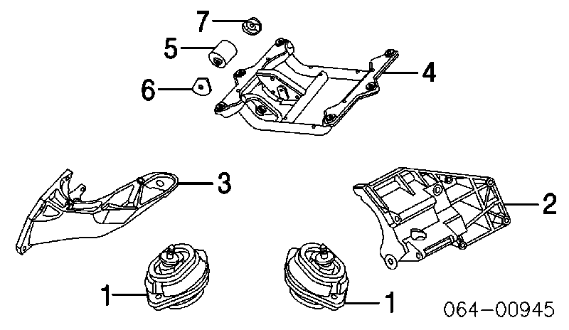 KKB000270 Land Rover poduszka (podpora silnika lewa)