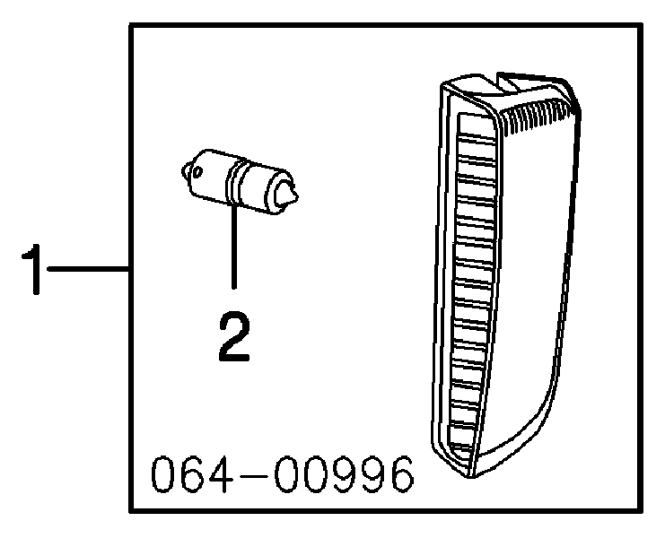 XFD000053 Land Rover Lampa cofania lewa