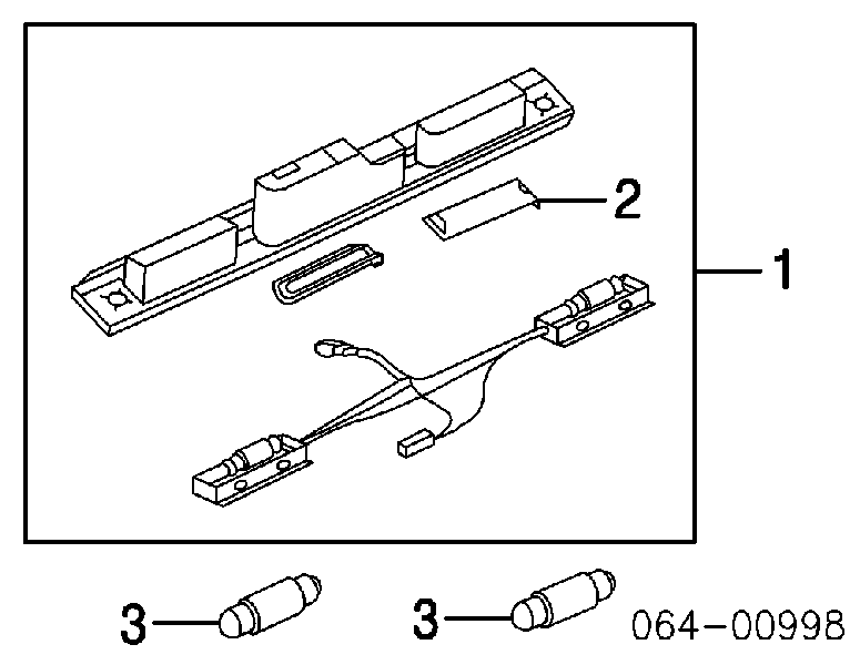 Lampa oświetlenia tylnej tablicy rejestracyjnej Land Rover Range Rover III