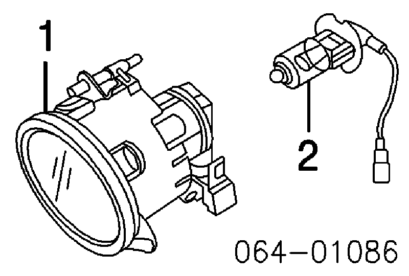0305061012 Land Rover Lampa przeciwmgielna prawa