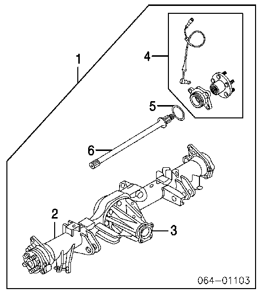 TAY100050 Land Rover Piasta tylna