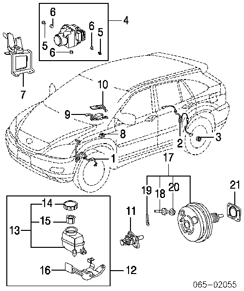 Czujnik przyśpieszenia poprzecznego (ESP) Toyota RAV4 2 (XA2)